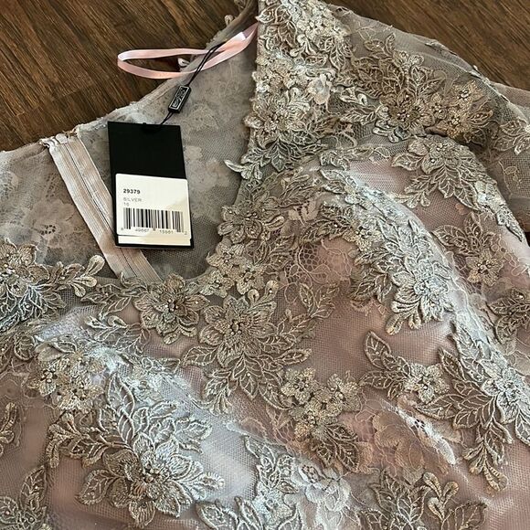 NWT La Femme - 29379 Lace Formal Dress - size 16. Perfect Condition! - Picture 10 of 12